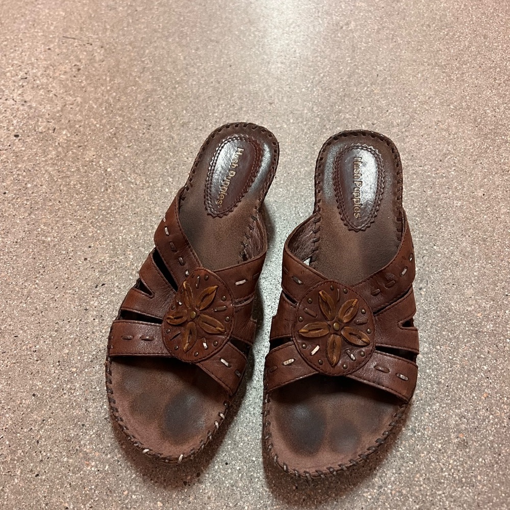 Hush Puppies Dark Brown Wedges